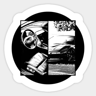 HONDA NSX Black 'N White 5 Sticker